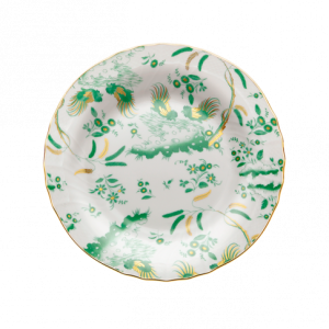 Ginori Oro Di Doccia Green Dessert Plate - 8.5"